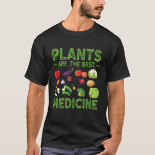 T-shirt Les plantes sont le meilleur médicament, plan végé