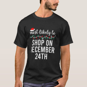 T-shirt Les Plus Probables À Noël Chemise Correspondant Fa