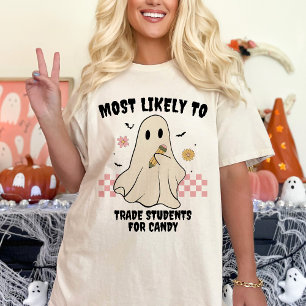 T-shirt Les Plus Probables De Rapprocher Halloween Enseign