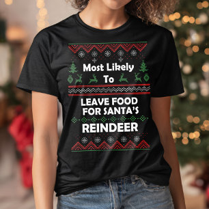 T-shirt Les plus susceptibles de quitter Reindeer Nourritu
