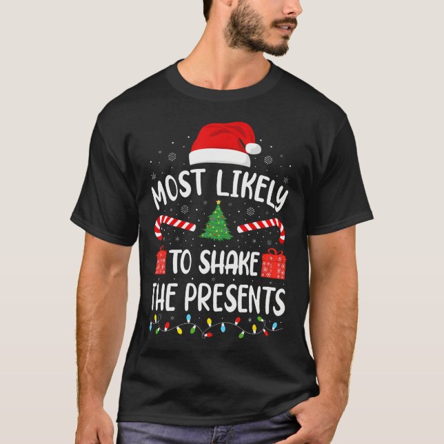 T-shirt Les Plus Susceptibles De Secouer La Famille De L'É (Devant)