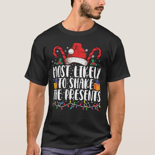 T-shirt Les Plus Susceptibles De Secouer La Famille De L'É (Devant)