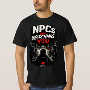 T-shirt Les PNJ vous regardent – Conception de bug de Dark