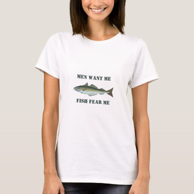 T-shirt Les poissons me craignent (Devant)