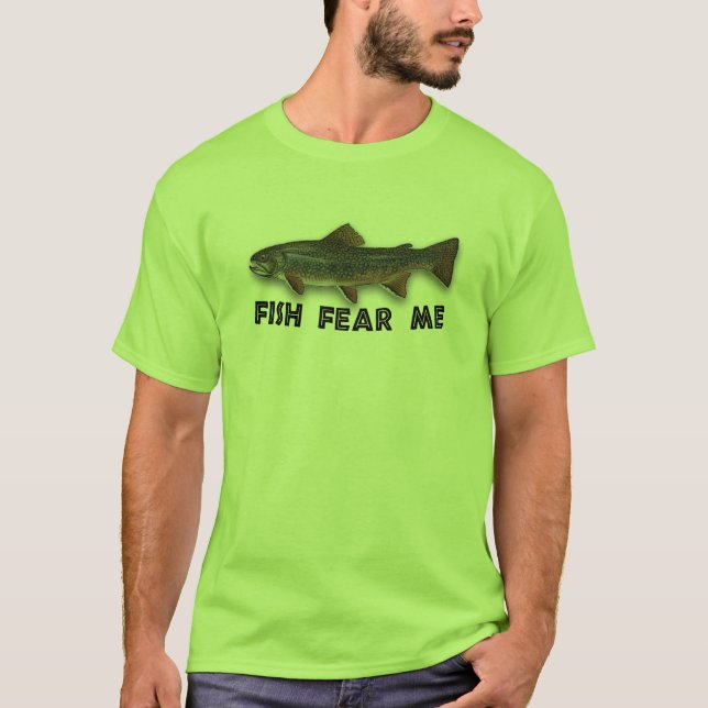 T-shirt Les poissons me craignent des sports drôles de (Devant)