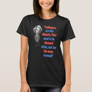 T-shirt Les Politiciens Sont Comme Des Diaporètes Anti-Pol