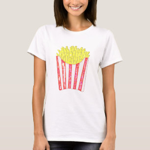 T-shirt Les pommes frites de puces ont personnalisé le 