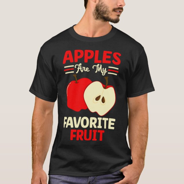 T-shirt Les Pommes Sont Mon Fruit Fruit Fruit Mignonne Poi (Devant)