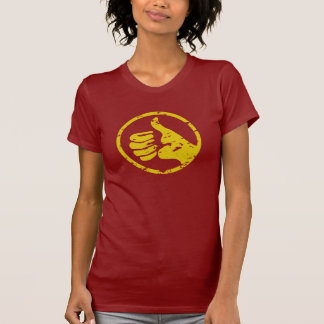 T-shirt Les pouces originaux des femmes lèvent la pièce en