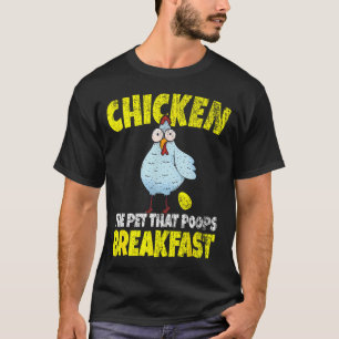 T-shirt Les poules Le compagnon qui fait caca au petit déj
