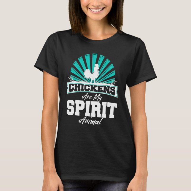 T-shirt Les poulets sont mon esprit Animal Farmer Poulet (Devant)