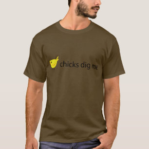 T-shirt les poussins me creusent
