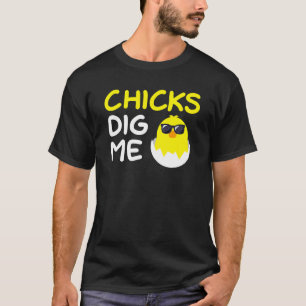 T-shirt Les poussins me trouvent drôle, humour de Pâques d