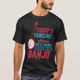 T-shirt Les Prévisions D'Aujourd'Hui Montrent 100% De Cha
