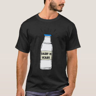 T-shirt Les produits laitiers sont effrayants VégétalienIn