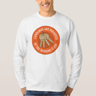 T-shirt Les Propriétaires Sont Des Parasites De La Classe