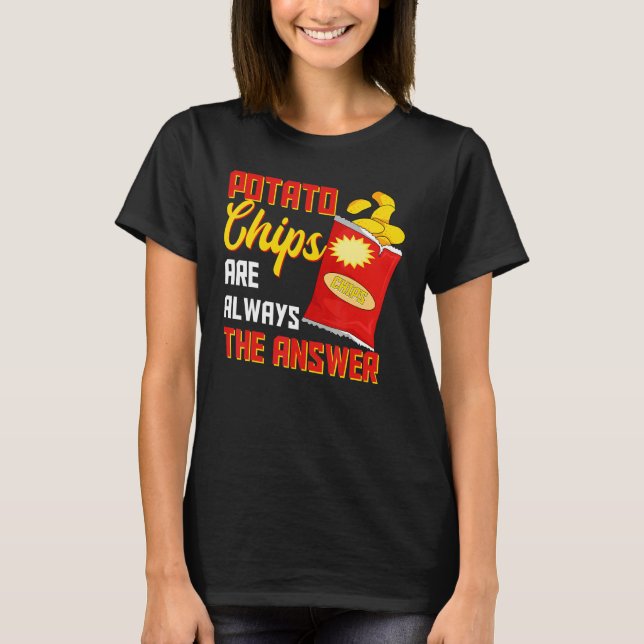 T-shirt Les Puces De Pomme De Terre Sont Toujours La Répon (Devant)