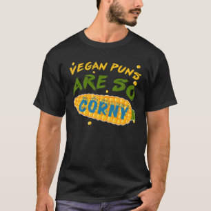 T-shirt Les punis végétariens sont si corny / veg végétali
