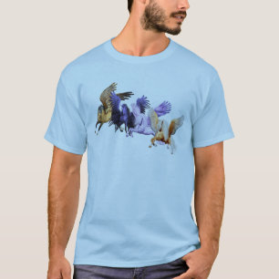 T-shirt Les quatre Pegasi Flying Horses Pegasus Stallions