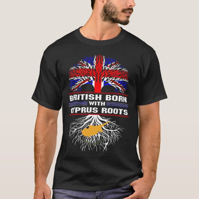 T-shirt Les racines britanniques de Chypre (Devant)