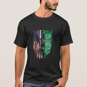 T-shirt Les racines saoudiennes américaines grandissantes