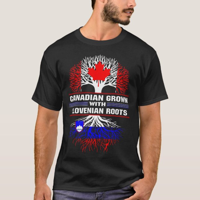 T-shirt Les racines slovènes de la culture canadienne (Devant)