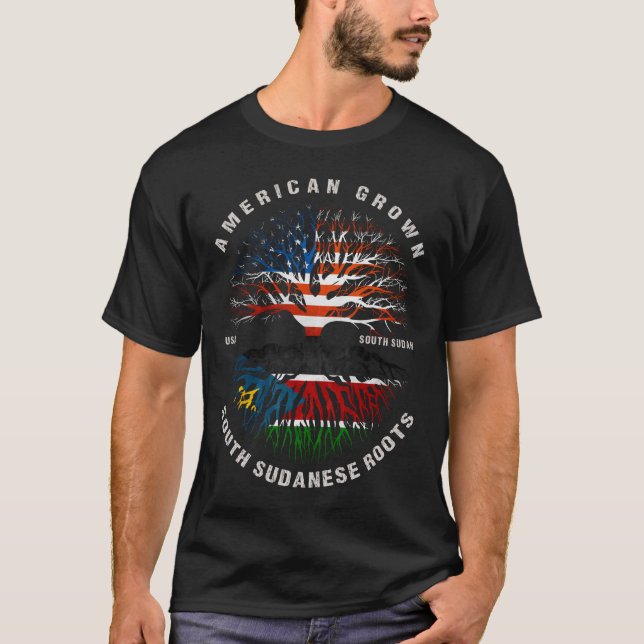 T-shirt Les racines sud-soudanaises grandissantes des Amér (Devant)