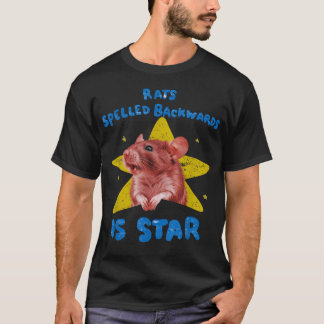 T-shirt Les Rats Écrits à l'Envers Est une Étoile Humour A