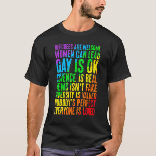 T-shirt Les Réfugiés Sont Les Bienvenus Les Femmes Peuvent