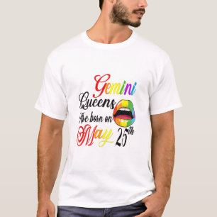 T-shirt Les Reines De Lèvres Arc-En-Ciel Des Femmes Sont N