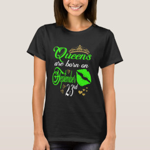 T-shirt Les Reines D'Impression Lip Sont Nées Le 23 Septem