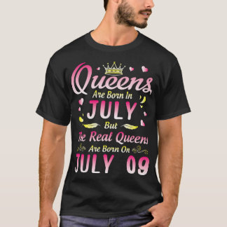 T-shirt Les Reines Sont Nées En Juillet Mais Les Reines Ré