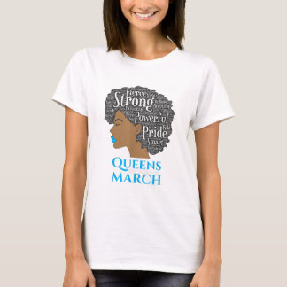 T-shirt Les Reines Sont Nées En Mars Anniversaire Femmes N