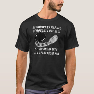 T-shirt Les républicains sont Démocrate rouges sont bleu