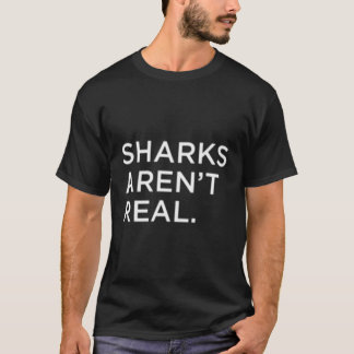T-shirt Les requins ne sont pas de vrais Carrés