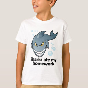 T-shirt Les requins ont mangé mon travail