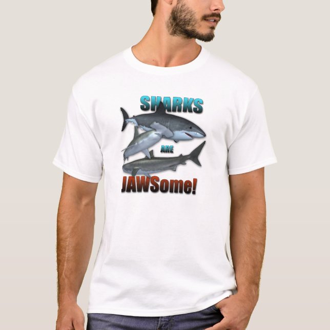 T-shirt Les requins sont JAWSome ! (Devant)