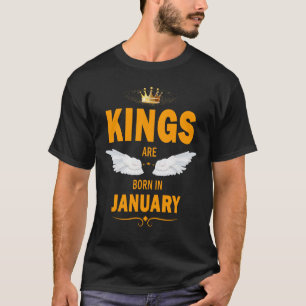 T-shirt Les rois naissent en janvier