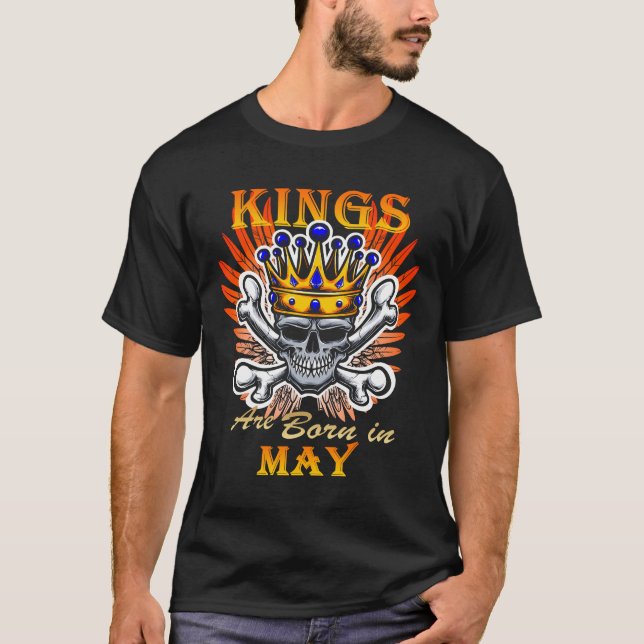 T-shirt Les rois naissent en mai (Devant)