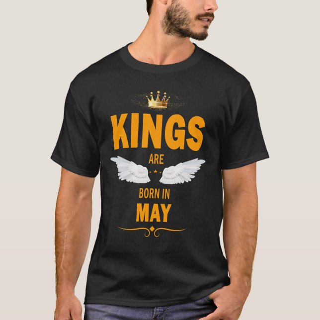 T-shirt Les rois naissent en mai (Devant)