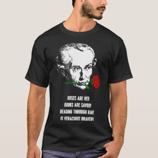 T-shirt Les Roses D'Emmanuel Kant Sont Un Poème De Philoso