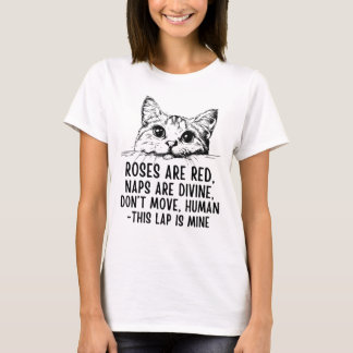 T-shirt Les roses Sont Rouges, Les Siestes Sont Divines - 