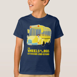 T-shirt Les roues sur l'autobus vont en rond