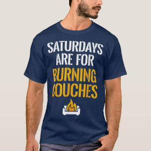 T-shirt Les samedis Sont Pour Burning Couches West Virgini