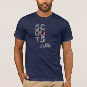 T-shirt Les scouts sont… Dos etc. Etc. Funny - point