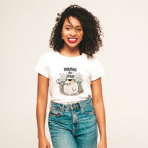 T-shirt Les selfies sont des femmes libres