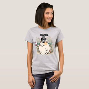 T-shirt Les selfies sont des femmes libres