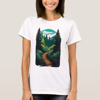T-shirt Les sentiers forestiers - La nature serène