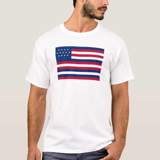 T-shirt Les Serapis (drapeau de Jean-Paul Jones) (Devant)