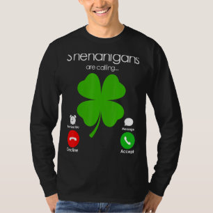 T-shirt Les Shenanigans Appelent Le Jour de la Saint Patri